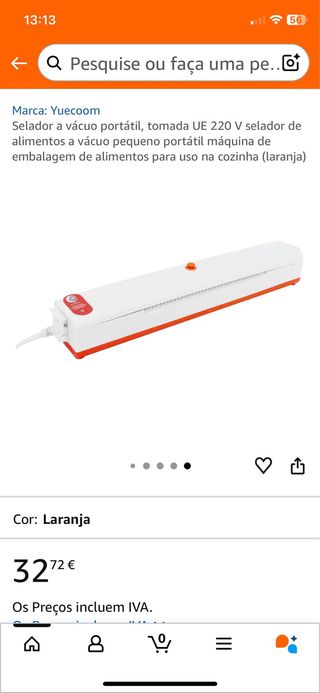 Selador a vácuo portátil Yuecoom