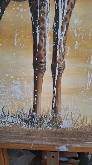 Cuadro Jirafa Abstracta