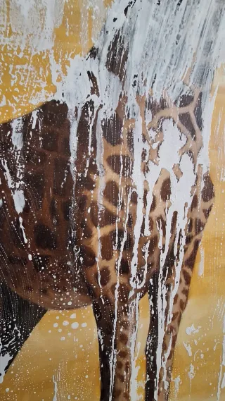 Cuadro Jirafa Abstracta