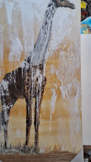 Cuadro Jirafa Abstracta