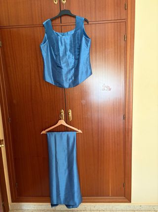 Conjunto dos piezas azul