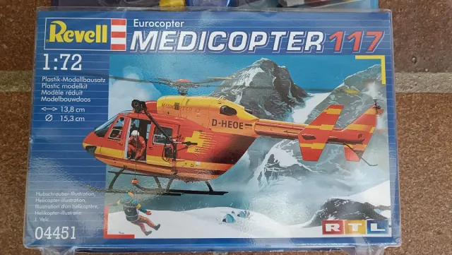 Modelo REVELL, Eurocopter Medicopter 117, 1/72