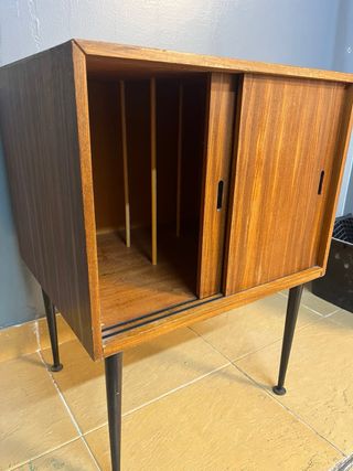 Armario vinilos mid century teca 60