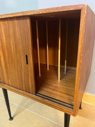 Armario vinilos mid century teca 60