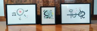 Lotto 3 litografie di Juan Miró