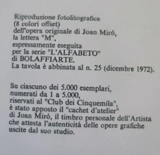 Lotto 3 litografie di Juan Miró
