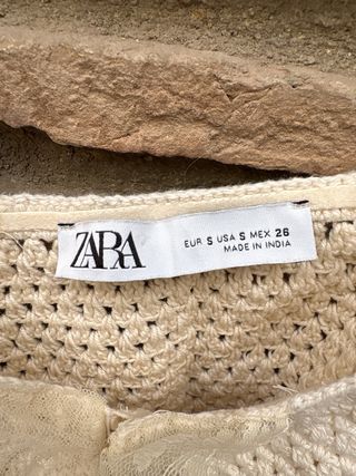 Top Crochet Zara Talla 35
