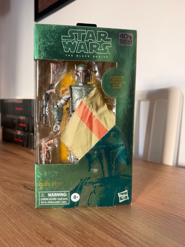 Figura di Boba Fett della serie Carbonized Black