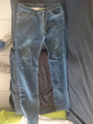 Jeans Hollister Azules Rasgados Talla 30