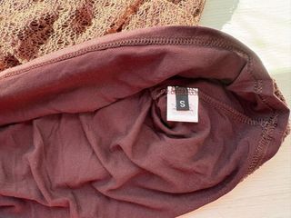 Minifalda crochet Toonzshop marrón