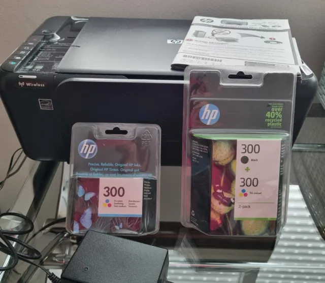 Impresora HP Deskjet F4500+2 cartuchos de tinta