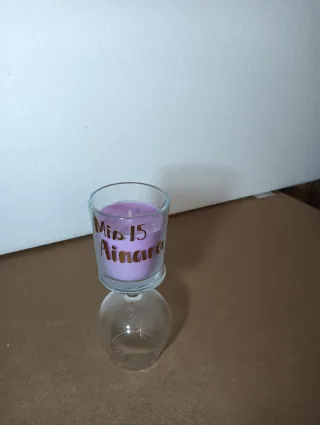 Vela de cristal para quinceañera