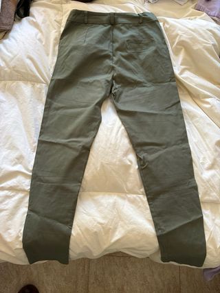 Pantalón verde viscosa talla M