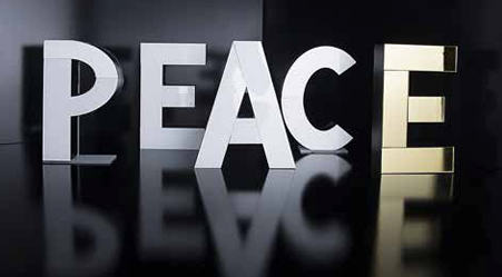 Lettere Decorative PEACE