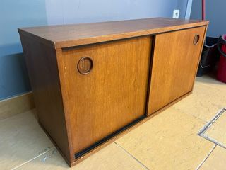 módulo madera británico mid-century teca