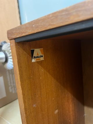 módulo madera británico mid-century teca