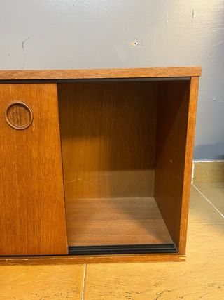 módulo madera británico mid-century teca