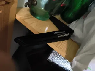 4 Supporti per Scaffale Metallici Neri