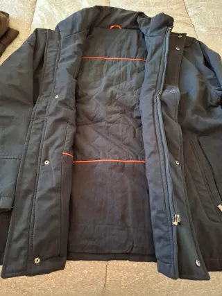 Parka hombre azul marino