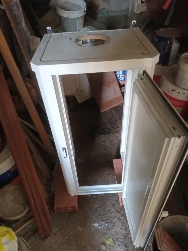 Armario aluminio para calentador  45x90