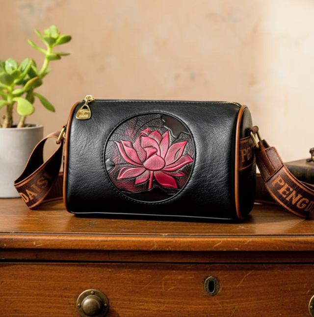 Borsa Tracolla da Donna in Pelle PU Stampa Loto