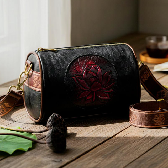 Borsa Tracolla da Donna in Pelle PU Stampa Loto