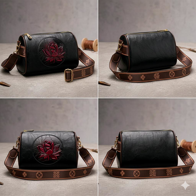 Borsa Tracolla da Donna in Pelle PU Stampa Loto