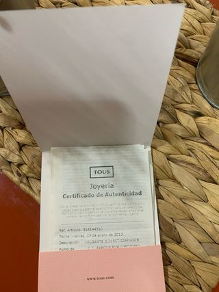 Colgante Tous Oso Diamantes Cerámica Negra