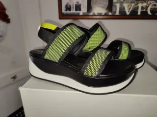 Sandali Pollini Donna Nero/Verde