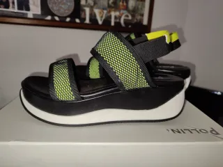 Sandali Pollini Donna Nero/Verde