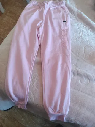 Conjunto Sudadera y Pantalón Rosa Lacoste