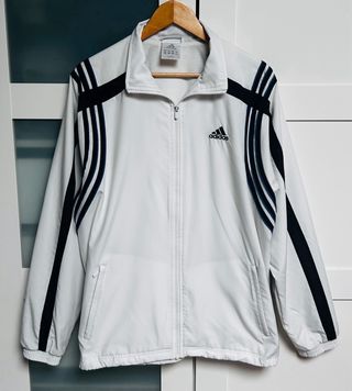 Chaqueta Adidas Blanca y Negra