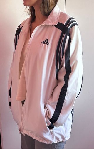 Chaqueta Adidas Blanca y Negra