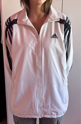 Chaqueta Adidas Blanca y Negra