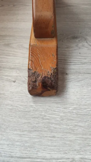 Rinconera rústica de madera para comedor