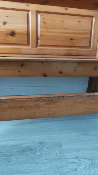 Rinconera rústica de madera para comedor