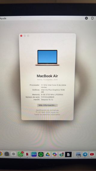 MacBook Air 2020 ( Air pods pro de regalo )