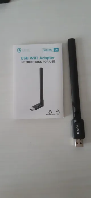 Adaptador WiFi USB Uni. WA1247 Antena internet