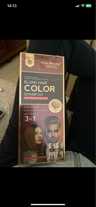 Champú Tinte Rubio Kiss Beauty 3 en 1