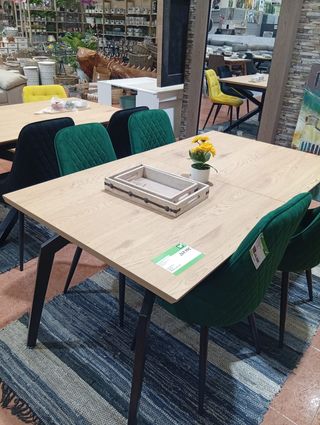 Mesa Comedor Extensible + 4 Sillas Terciopelo