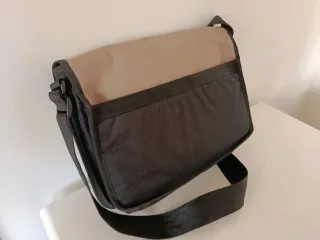 Bolso bandolera Marshall beige y negro