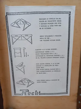 Camilla masaje madera