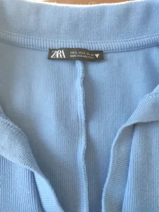 Mono corto Zara azul mujer