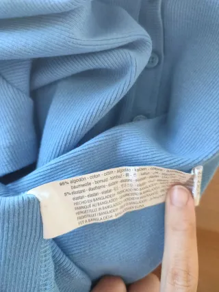 Mono corto Zara azul mujer