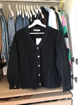 Chaqueta ZARA combinada negra