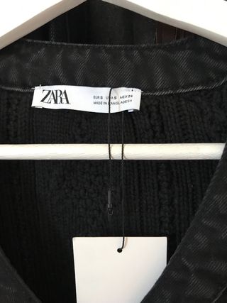 Chaqueta ZARA combinada negra