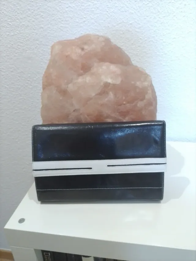 Bolso Cartera Vintage Negro y Blanco