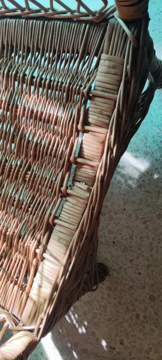 2 Sillones de Mimbre Marrones