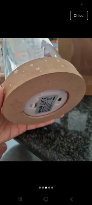 Campana Vetro Soldatino Natale Luci LED