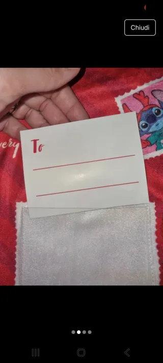 Sacca Regalo Natale Stitch Disney